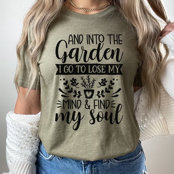Tops - And into the garden I go Graphic tshirt gardening shirt Unisex Graphic Tee